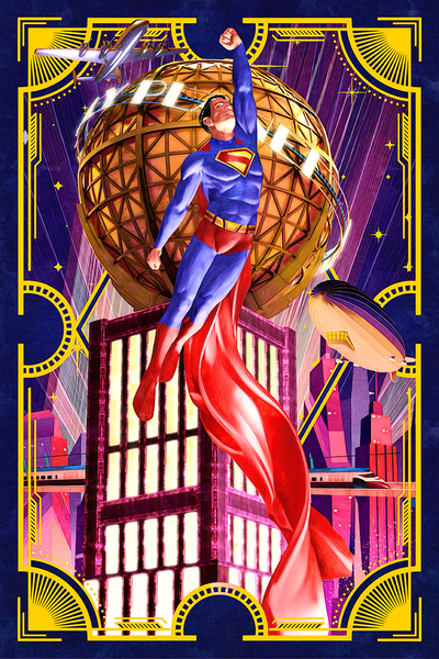 New Superman Gold Foil Print