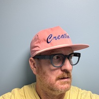 CREATIVE salmon w/ blue stitch SnapBack hat  - Thumbnail 3
