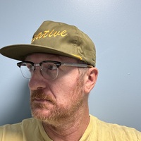CREATIVE green w/ gold stitch SnapBack hat  - Thumbnail 1