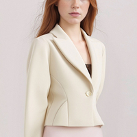 Design-conscious, slim-fit short suit jacket - Thumbnail 1