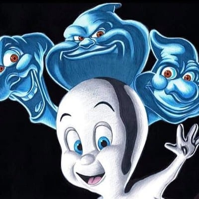 Friendly ghosts print