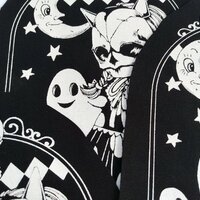 Trick or Treat Girl & Ghosts Kawaii Punk Sew-on Patches - Thumbnail 4