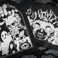 Trick or Treat Girl & Ghosts Kawaii Punk Sew-on Patches - Thumbnail 5