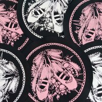 NEW! Ballerina Shoes & Spiked Balls Kawaii Goth Patches - Thumbnail 4