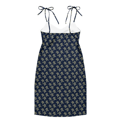 Tie-strap midi dress