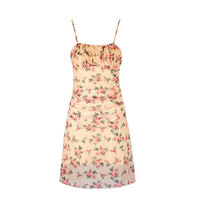 Fashion sexy printed mesh spring and summer slim suspender dress - Thumbnail 1