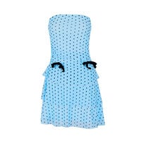 Retro Polka Dot Sexy Tulle Slim Mesh Seaside Holiday Dress - Thumbnail 2