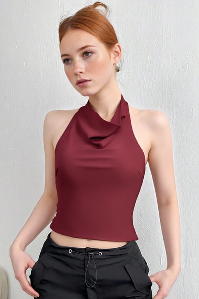 Fashionable and sexy hollow back design slim sleeveless vest