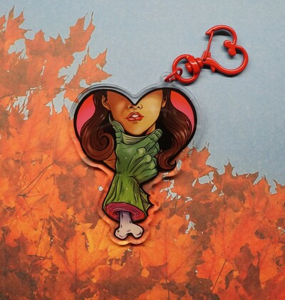 Wet Daddy (keychain, earrings, sticker, sold seperatly) 