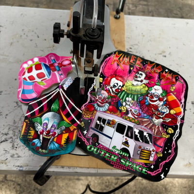 Killer klowns woodcuts (all sizes)