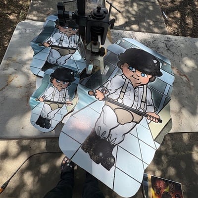 Alex a clockwork orange woodcut (all sizes)