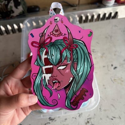 Velvet cake oc woodcut (all sizes)