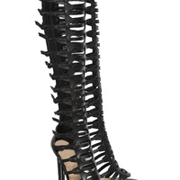 Handmade Roman shoes women's high heel sandals hollow boots  - Thumbnail 3