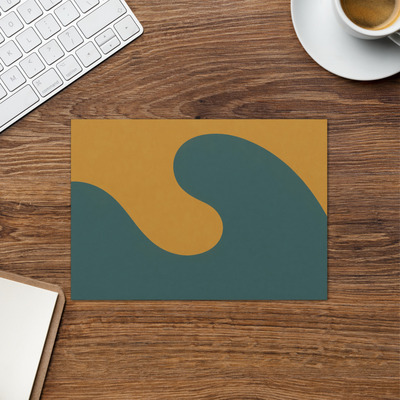 Calm currents 3 - zen buddhist inspired greetings card