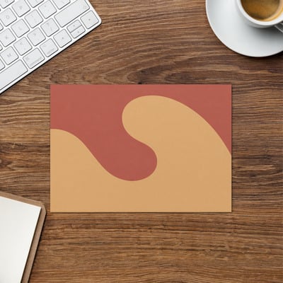 Calm currents 4 - zen buddhist inspired greetings card