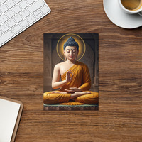 Buddha - Shakyamuni Illustration - Zen Buddhist Greetings Card - Thumbnail 2