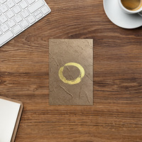 Enso Gold - Zen Buddhist Inspired Greetings Card - Thumbnail 4