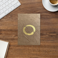 Enso Gold - Zen Buddhist Inspired Greetings Card - Thumbnail 2