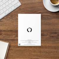 Enso Gold - Zen Buddhist Inspired Greetings Card - Thumbnail 3
