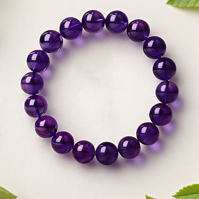 Natural uruguayan amethyst bracelet healing energy bracelet sg612