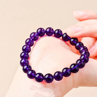 Natural Uruguayan Amethyst Bracelet Healing Energy Bracelet SG612 - Thumbnail 2