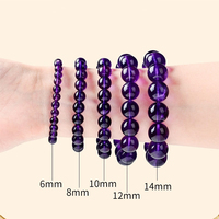Natural Uruguayan Amethyst Bracelet Healing Energy Bracelet SG612 - Thumbnail 3