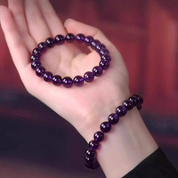 Natural Uruguayan Amethyst Bracelet Healing Energy Bracelet SG612 - Thumbnail 6