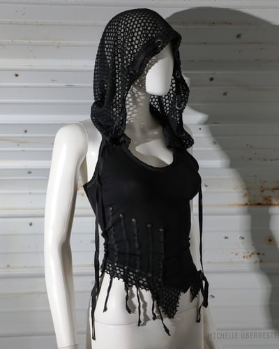 Ooak exhume hooded top s