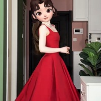 Premium Cut Bridal Gown Dress In Solid Velvet Satin, Square Neck+ Hollow Deep V Back, Piano Perform Suit Elegant Prom Dress - Thumbnail 6