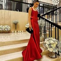 Green Mermaid Evening Dress 2025 Long Sleeves Saudi Party Dress Special Occasions Dress Slit Buttons Formal Prom Dress - Thumbnail 4