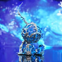 ArTToy by Sank Toys "Good Night Series-Whale Bloom-Blue" - Thumbnail 1