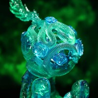 ArTToy by Sank Toys "Good Night Series-Snake & Flowers-Jade"  - Thumbnail 1