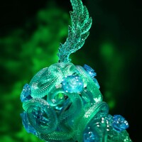 ArTToy by Sank Toys "Good Night Series-Snake & Flowers-Jade"  - Thumbnail 3