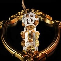 ArTToy by Sank Toys "Good Night Series-Snake & Flowers-Gold" - Thumbnail 4