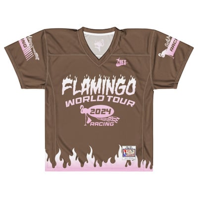 Flamingo racing jersey mocha/pink