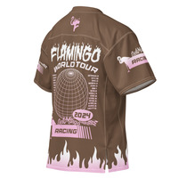 FLAMINGo Racing Jersey Mocha/Pink - Thumbnail 3