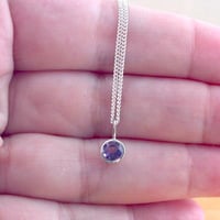 BOXED GIFT/Sterling Silver Amethyst Pendant & Chain/Amethyst Necklace/Amethyst Jewellery/Amethyst Jewelry/February Birthstone/UK - Thumbnail 4