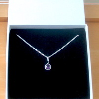 BOXED GIFT/Sterling Silver Amethyst Pendant & Chain/Amethyst Necklace/Amethyst Jewellery/Amethyst Jewelry/February Birthstone/UK - Thumbnail 7