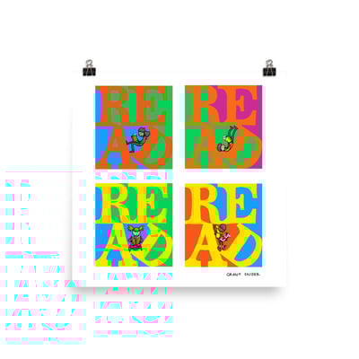 "love to read" poster