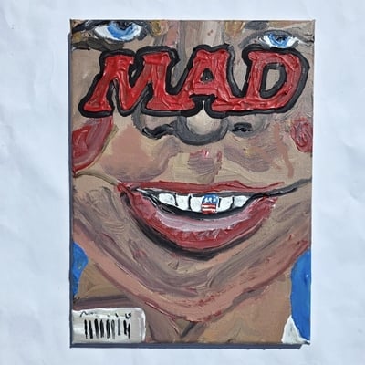 Mad magazine cover, november 2001