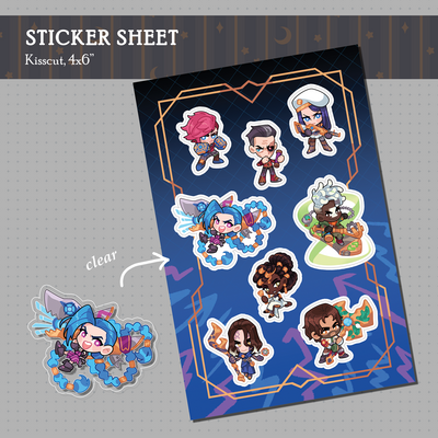 Arcane sticker sheet