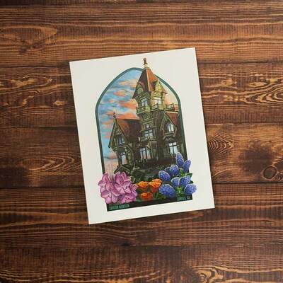 Carson mansion greeting card