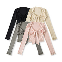 Sweet girl casual bow suspender waistcoat two-piece suit - Thumbnail 3