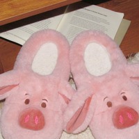 Cute Long Ears Pig Plush Slippers - Thumbnail 4