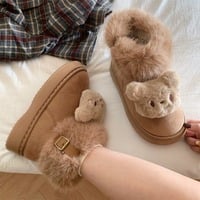 Cute Warm Bear Snow Boots - Thumbnail 1