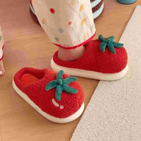 Red Tomato Plush Slippers - Thumbnail 2