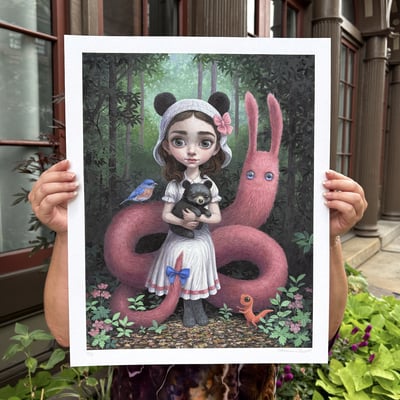 "bear sitting" by thomas ascott, limited edition archival pigment print