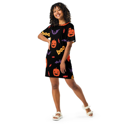 Halloween treat t-shirt dress