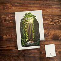 Fern Canyon Greeting Card - Thumbnail 1