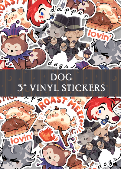 Dog 3" Vinyl Stickers